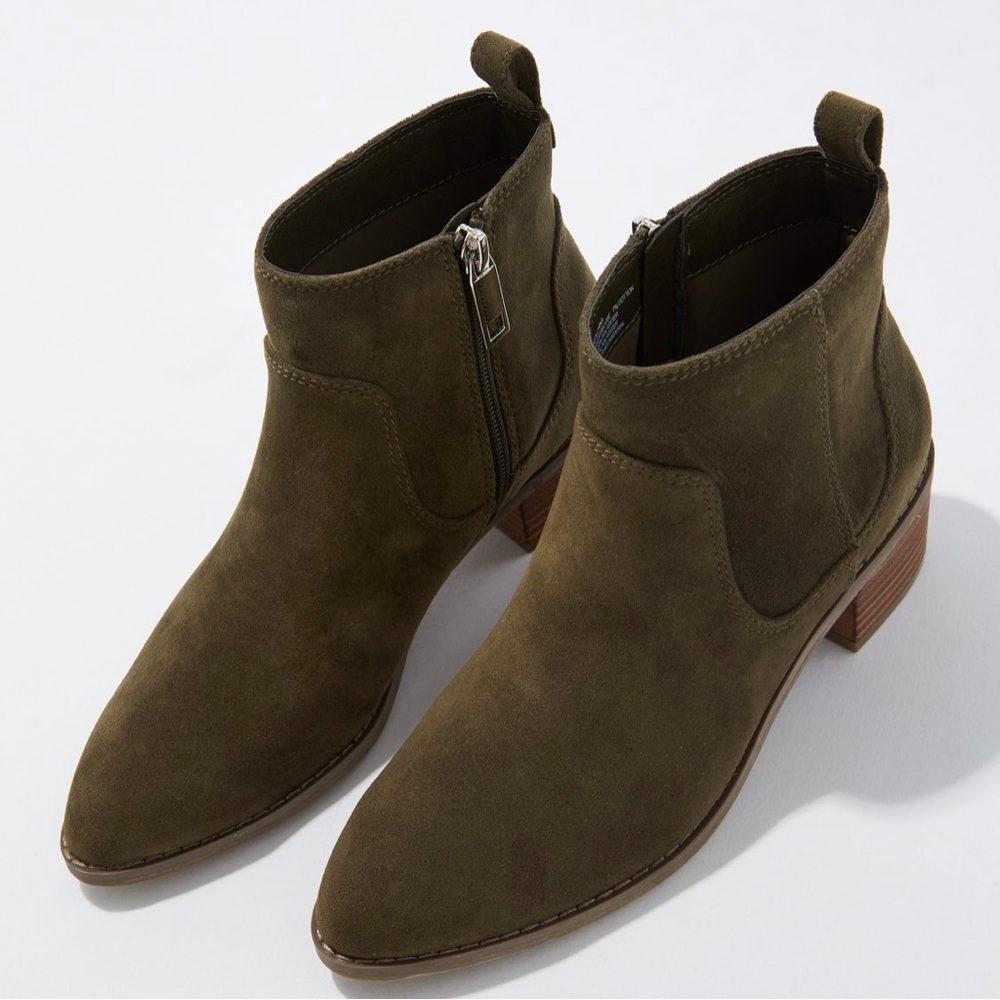 AEO Western Leather Bootie